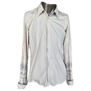 Iceberg vintage button down from early 2000’s. Tan in XXL